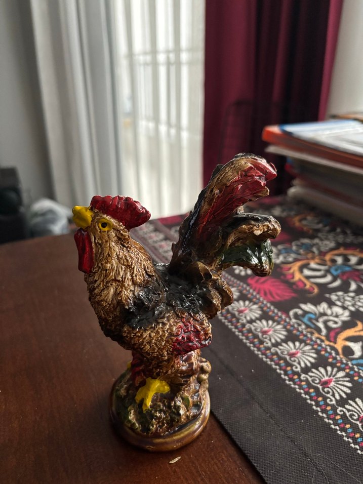 Kahverengi Horoz Figür - Görsel 3