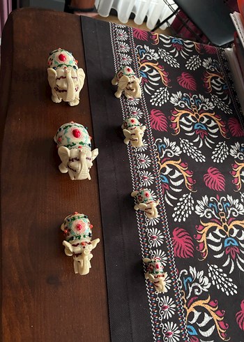 7 tane Fil aksesuar Fildişi - Görsel 4