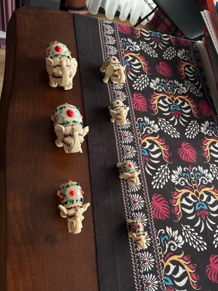 7 tane Fil aksesuar Fildişi - Görsel 4