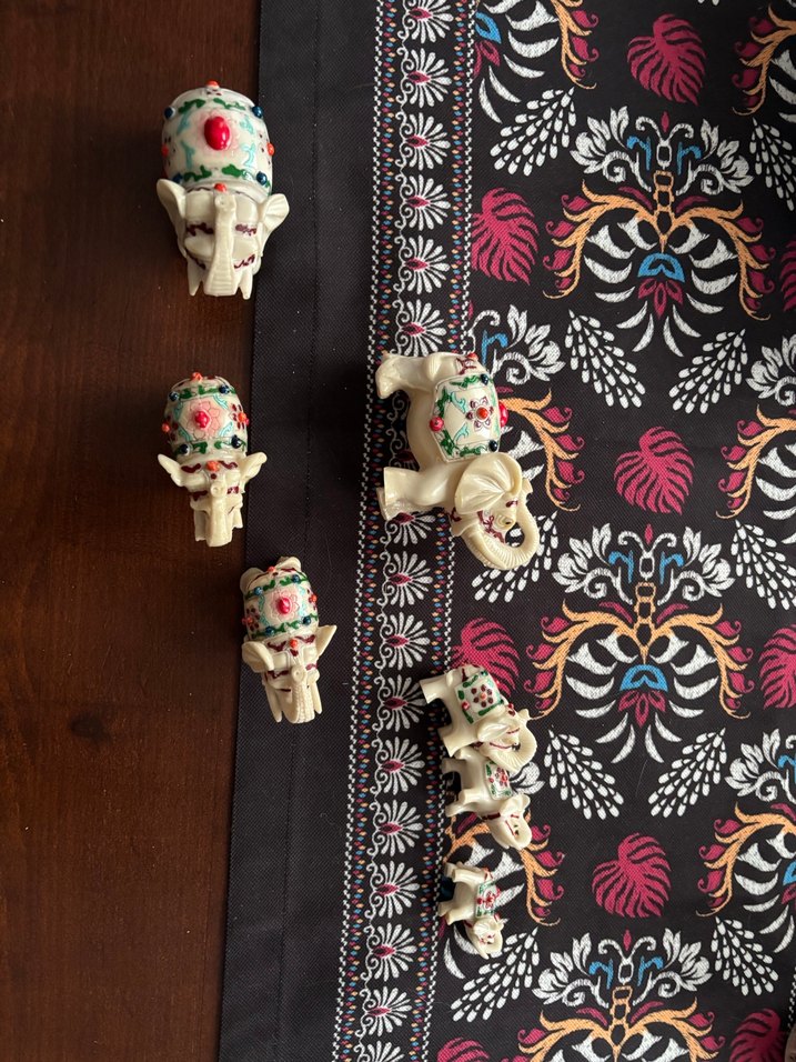 7 tane Fil aksesuar Fildişi - Görsel 5