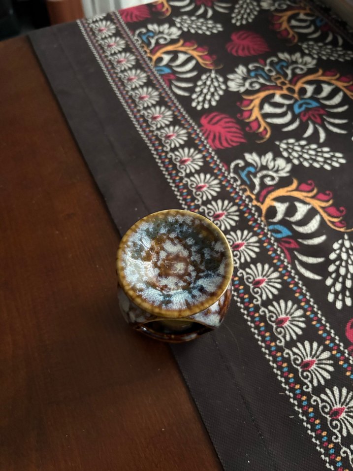 Koyu Kahverengi Seramik Mumluk - Görsel 2