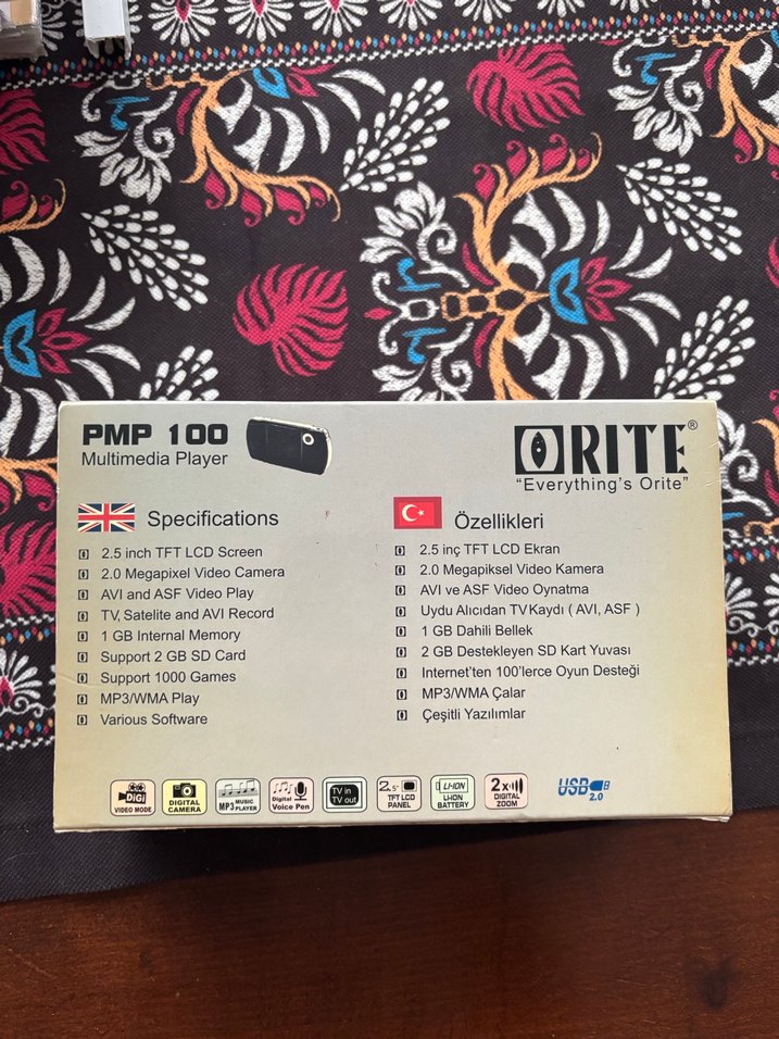 Vintage ORITE PMP100 Taşınabilir Multimedya Oynatıcı - Görsel 3