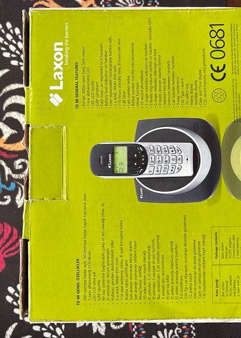 Vintage Laxon TDB8 Kablolu Telefon Seti Yeşil - Görsel 3