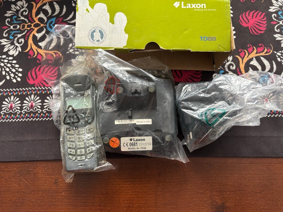 Vintage Laxon TDB8 Kablolu Telefon Seti Yeşil - Görsel 4