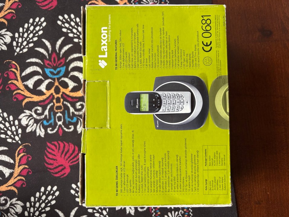 Vintage Laxon TDB8 Kablolu Telefon Seti Yeşil - Görsel 3