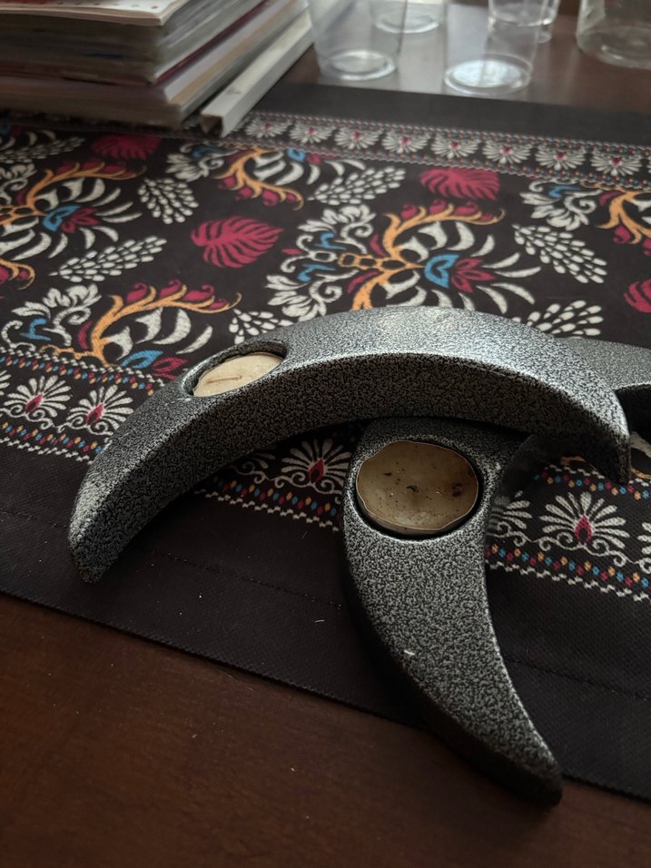 Döküm Yarım Ay Tasarımlı Mumluk Seti - Görsel 3