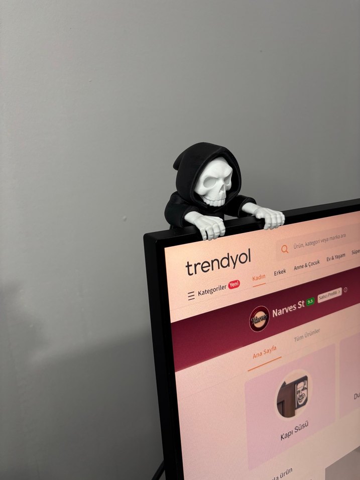 Azrail Monitör Üstü Süsü Dekoratif Aksiyon Figürü - Görsel 2