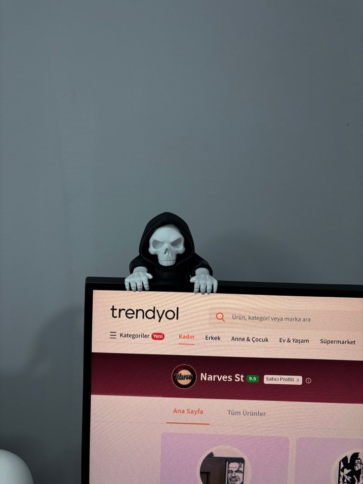 Azrail Monitör Üstü Süsü Dekoratif Aksiyon Figürü - Görsel 5