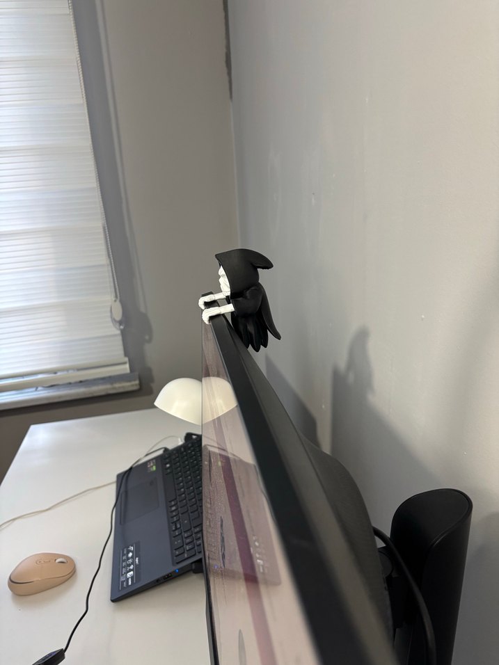 Azrail Monitör Üstü Süsü Dekoratif Aksiyon Figürü - Görsel 4