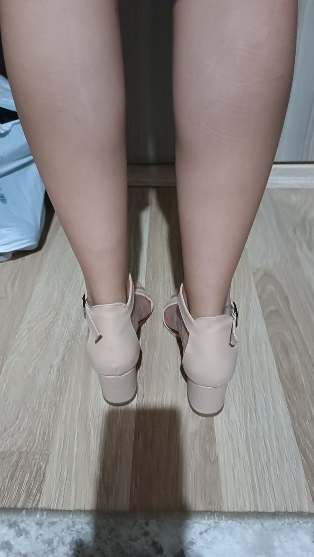 Nude Blok Topuk Sandalet  38 Numara  Sadece 1 Kez Giyildi - Görsel 4