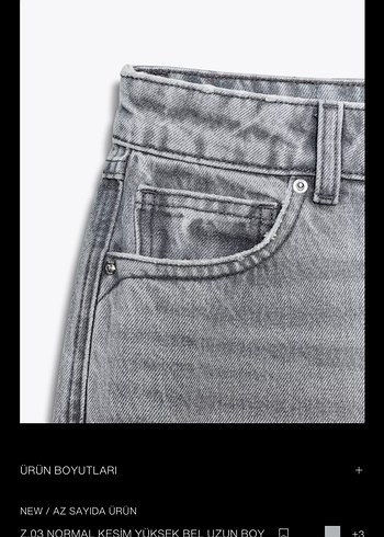 Zara yüksek bel jean - Görsel 5