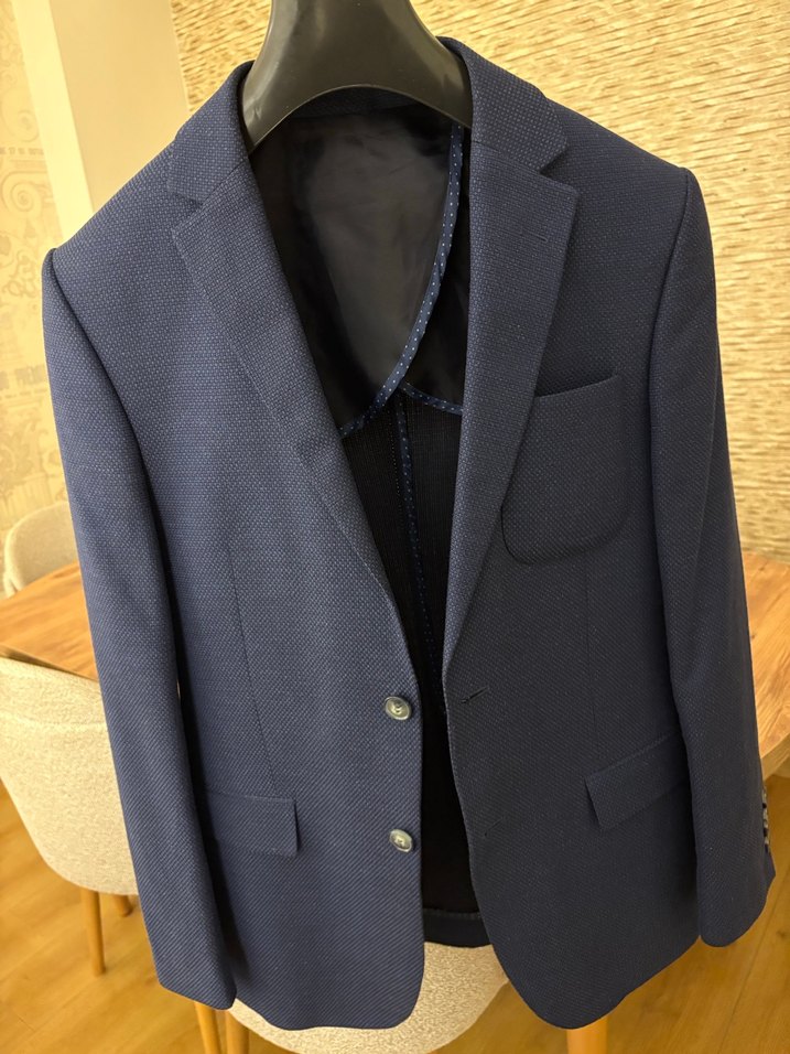 Erkek Lacivert Düğmeli Ceket - Görsel 2