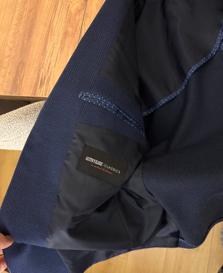 Erkek Lacivert Düğmeli Ceket - Görsel 3