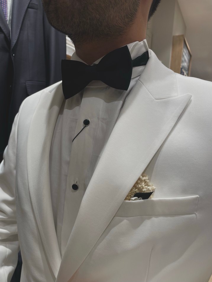 Beyaz Damatlık Ceket - Görsel 3