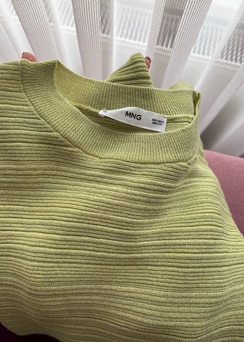 Mango Yeşil Triko Uzun Kollu Kadın Kazak - Görsel 3
