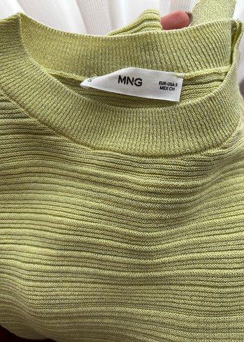 Mango Yeşil Triko Uzun Kollu Kadın Kazak - Görsel 4