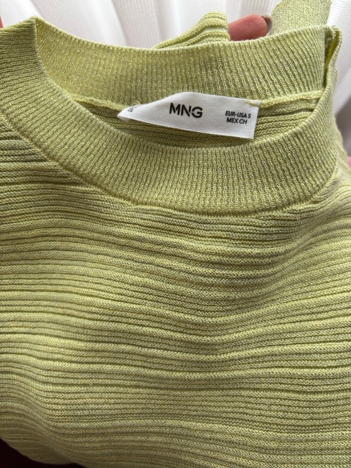 Mango Yeşil Triko Uzun Kollu Kadın Kazak - Görsel 4