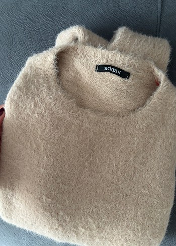 Devetüyü renk yumuşak kumaş Kadın Triko Kazak - Görsel 4