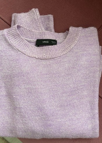 Mor Pastel Kadın Triko Kazak - Görsel 3