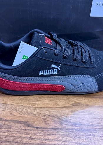 Puma Siyah Kırmızı Unisex Spor Ayakkabı - Görsel 3