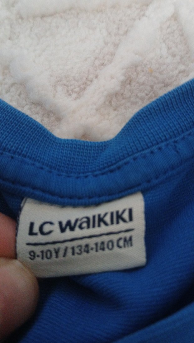 Erkek Mavi Uzun Kollu Basic Sweatshirt - Görsel 2