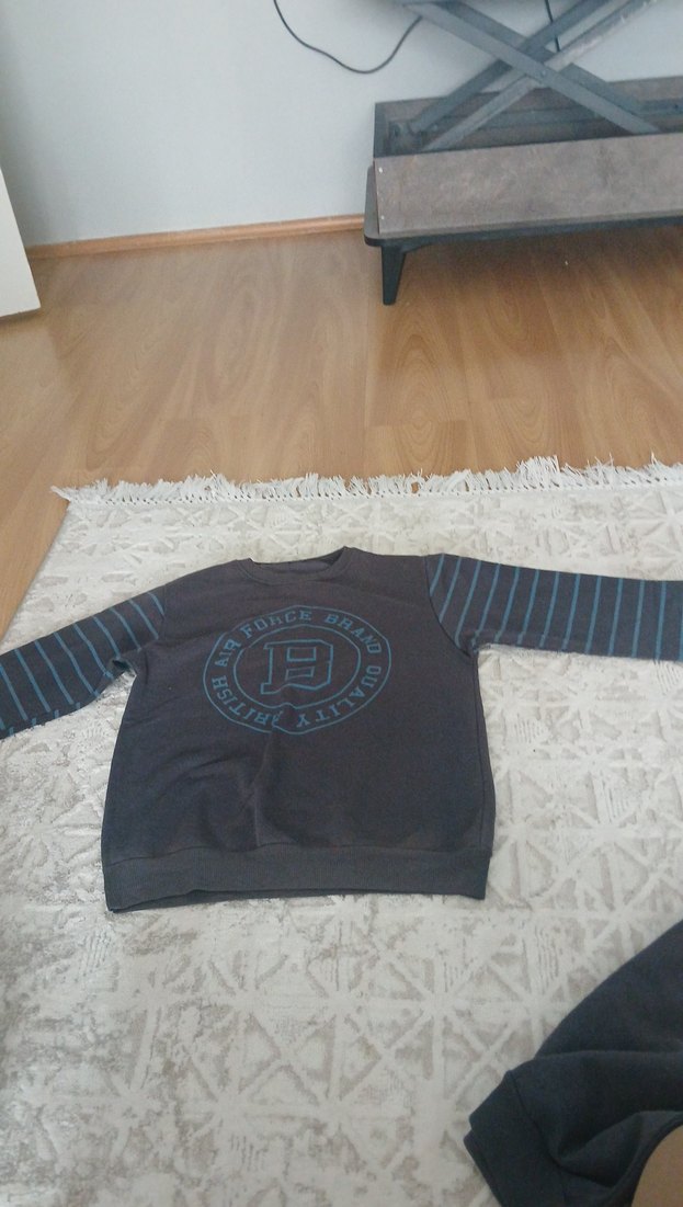 Erkek Çocuk Siyah Baskılı Sweatshirt 2adet 150 - Görsel 2