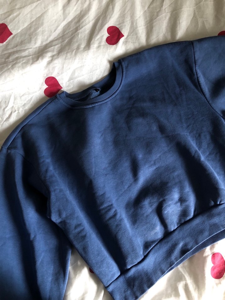 Kadın Lacivert Basic Sweatshirt - Görsel 2