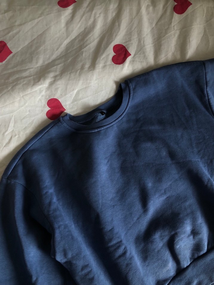 Kadın Lacivert Basic Sweatshirt - Görsel 3