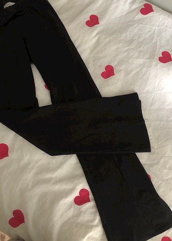 Siyah Kadın Midi Kumaş Pantolon - Görsel 3