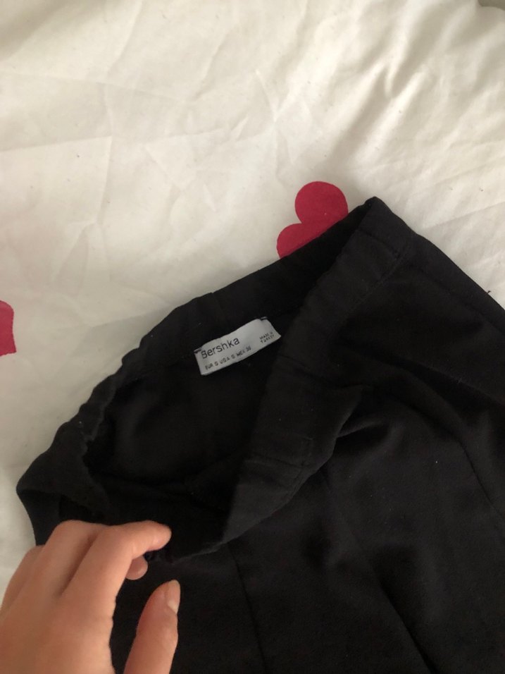 Siyah Kadın Midi Kumaş Pantolon - Görsel 2