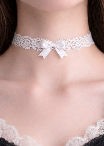 2'li Dantel Choker Kolye Seti - Görsel 3