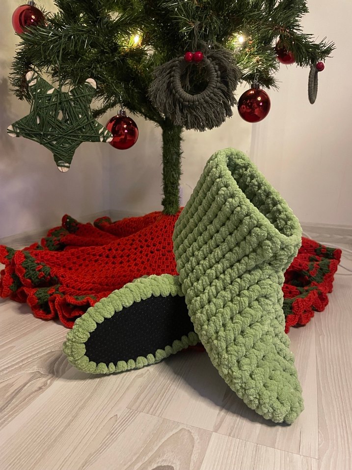 Yeşil Örgü Ev Pandufu - Görsel 2