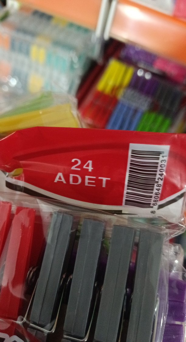 Çilek Lüks Renkli Mandal 24'lü - Görsel 2