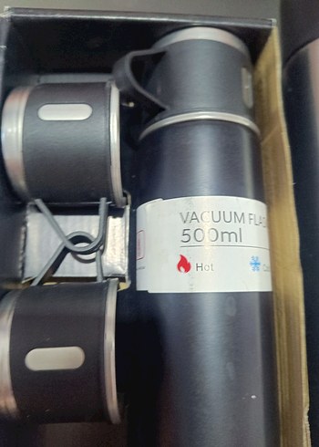 500ml Siyah Vakumlu Termos - Görsel 2