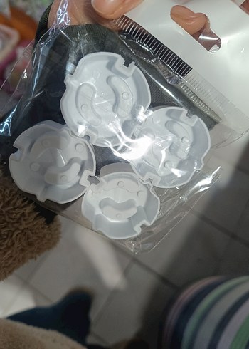 Beyaz Çocuk Priz Koruyucu 4'lü Set - Görsel 4