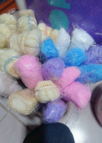 Renkli Pastel Banyo Süngeri - Görsel 3