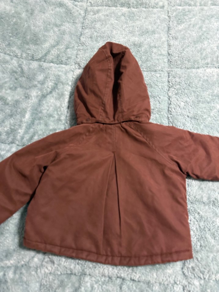 Kahverengi Kapüşonlu Kışlık Mont - Görsel 4