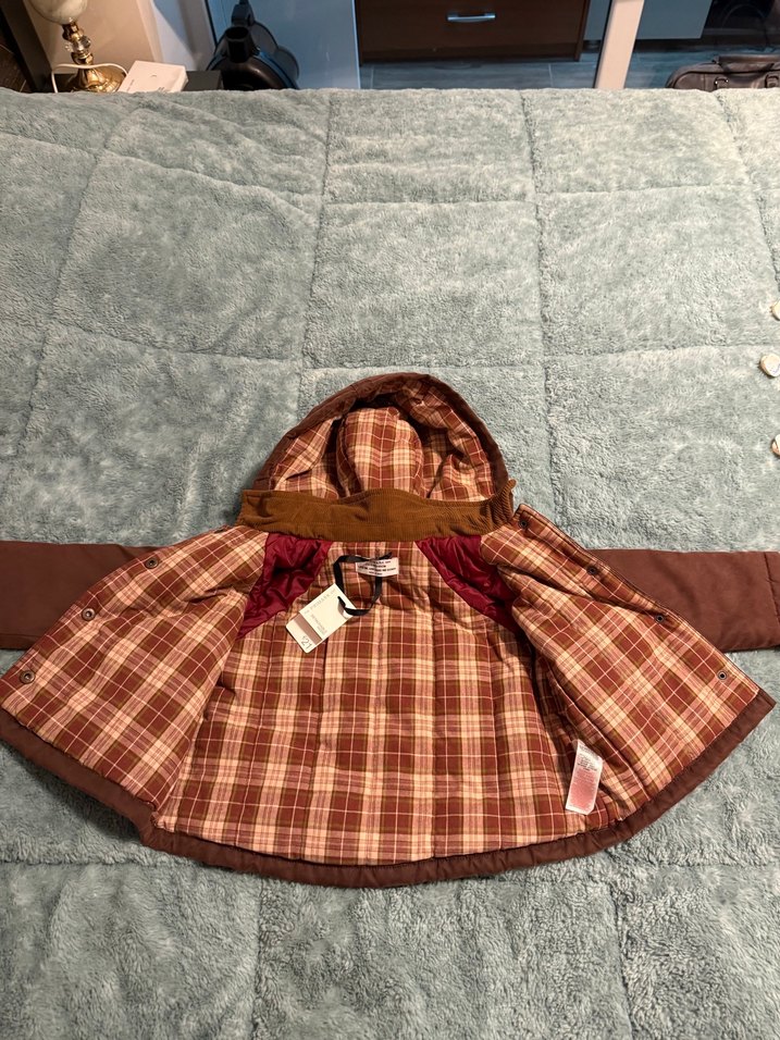 Kahverengi Kapüşonlu Kışlık Mont - Görsel 2