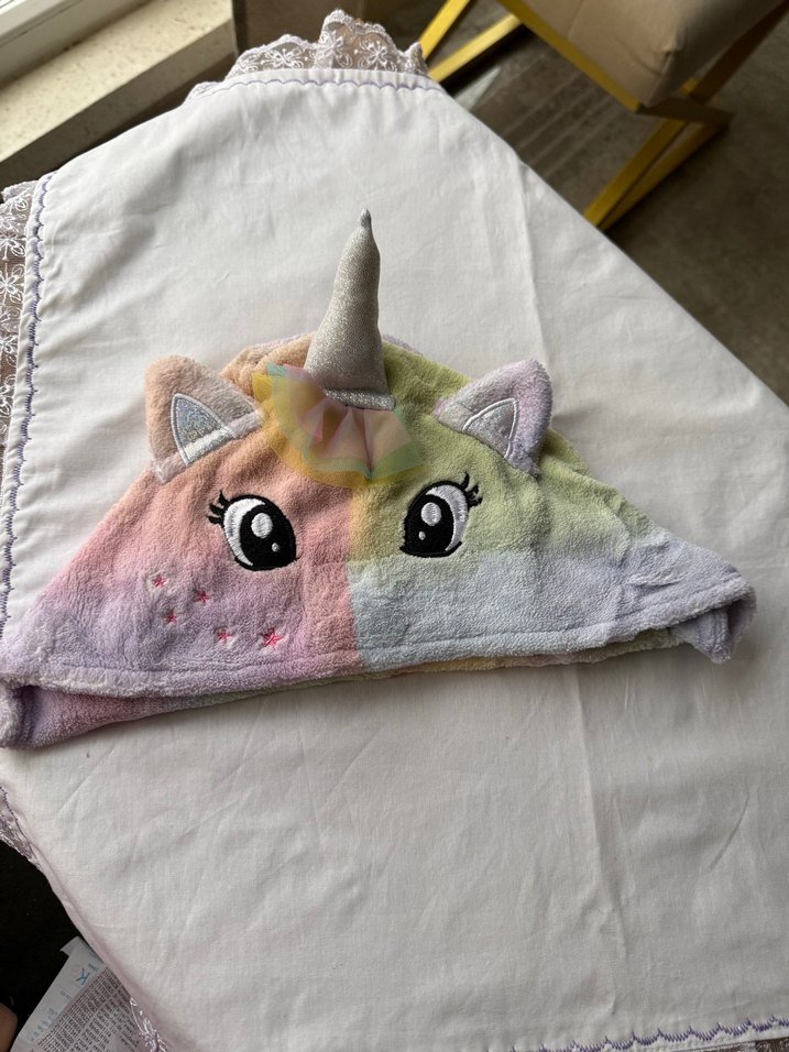 Unicorn Çocuk Saç Havlusu - Görsel 3