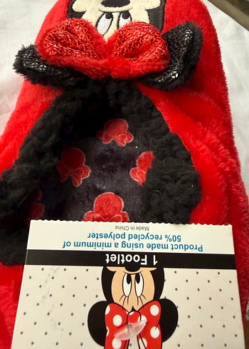 Lisanslı Disney Minnie Mouse Ev Terliği - Görsel 4