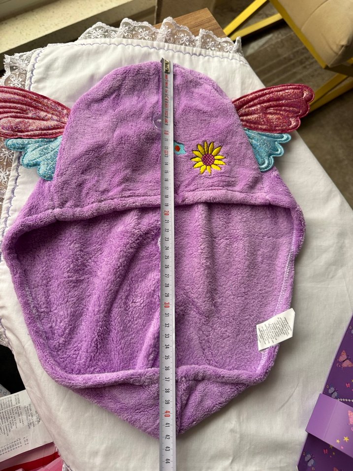 Kelebek Kanatlı Çocuk Saç Havlusu - Görsel 5