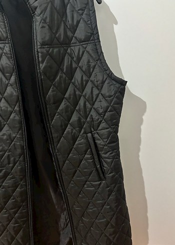 Kadın Siyah Uzun  Şişme Yelek - Görsel 4