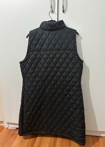 Kadın Siyah Uzun  Şişme Yelek - Görsel 3