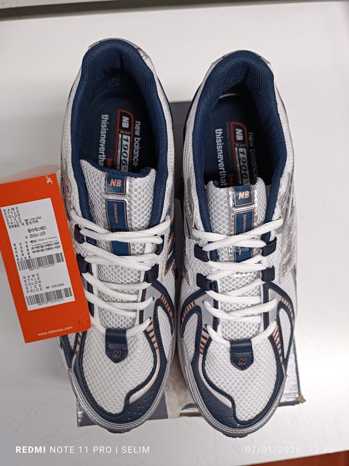 New Balance 1906 Erkek Spor Ayakkabı Beyaz Gri - Görsel 5