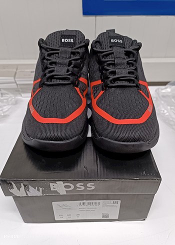 BOSS Siyah Kırmızı Erkek Spor Ayakkabı - Görsel 4