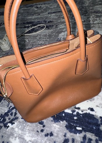 Bej Deri Prada Kadın Çanta - Görsel 4