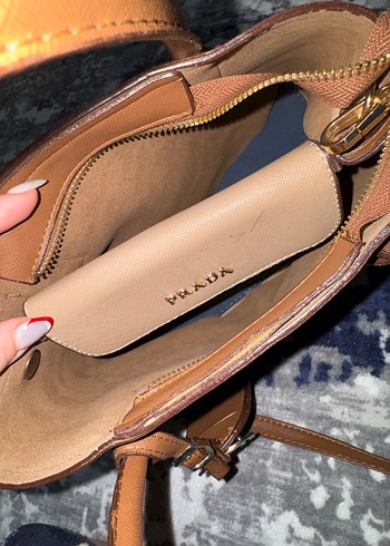 Bej Deri Prada Kadın Çanta - Görsel 3