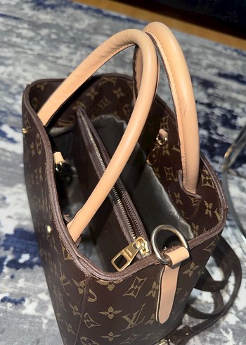 Klasik Paris Bohem Tarzı Kahverengi Deri Çanta - Görsel 6