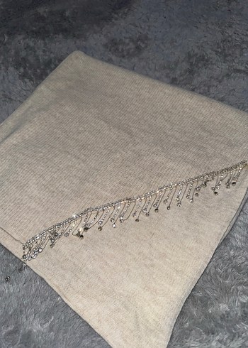 Triko taşlı Uzun Kadın Etek - Görsel 6