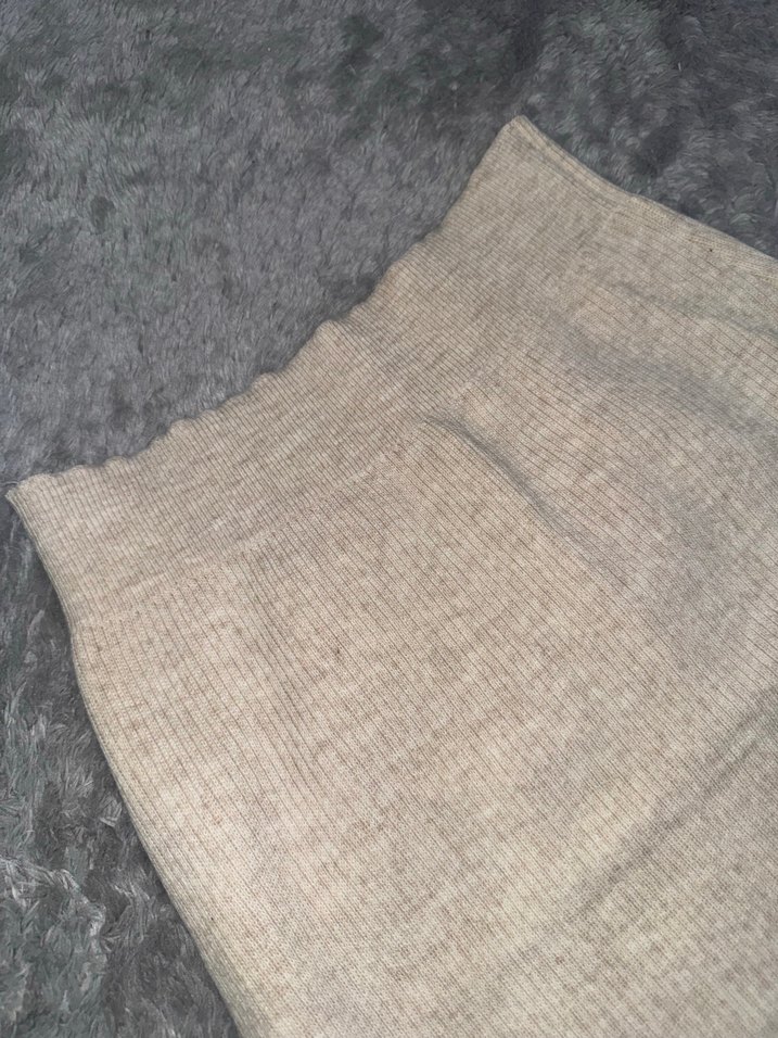 Triko taşlı Uzun Kadın Etek - Görsel 3